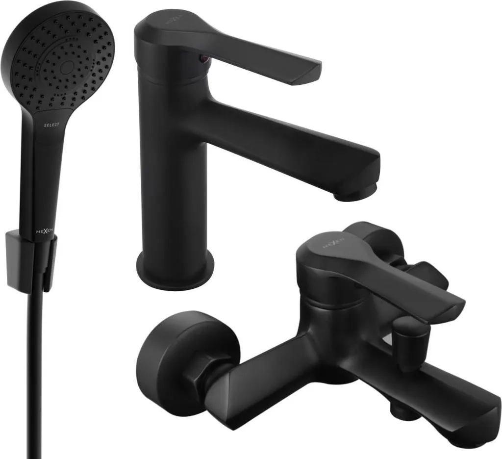 Mexen Sabre R05 set da bagno, nero - 72103R05-70