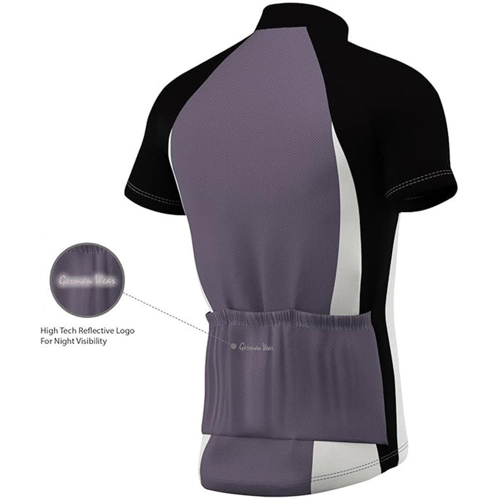 Trikot Radtrikot Fahrradtrikot Fahrrad Radler-Trikot Shirt, Größe:S, Farbe:Grau
