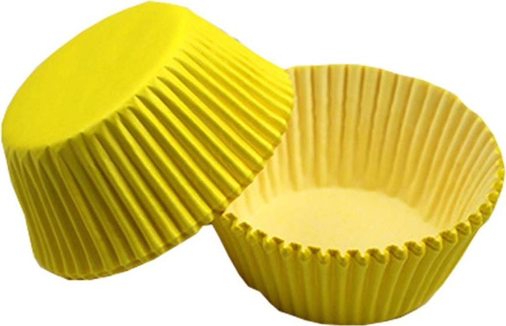 Mini-Backförmchen, Muffin-Papierförmchen, 1000 Stück, Cupcake-Förmchen für Geburtstage, Hochzeiten, Partys und Feiertage, gelb