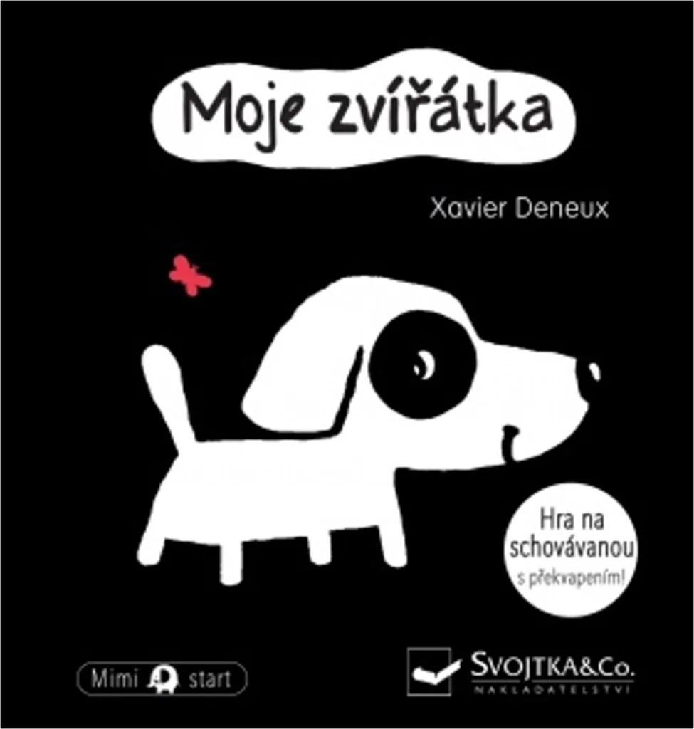 Jouet d'éveil Moje zvířátka en tissu bio pour bébé - Set de 6
