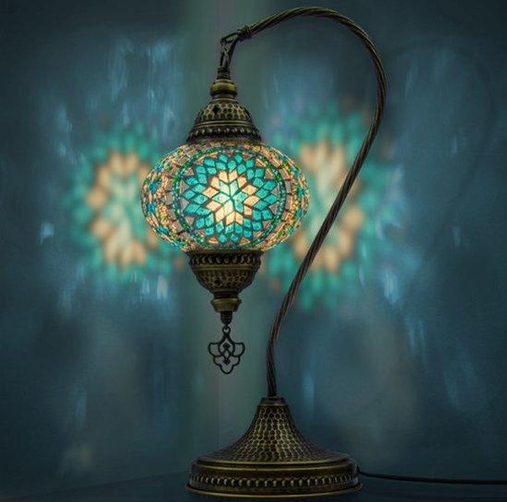 Lampada Mozaiek a collo di cigno, lampada da notte Immagine del prodotto 