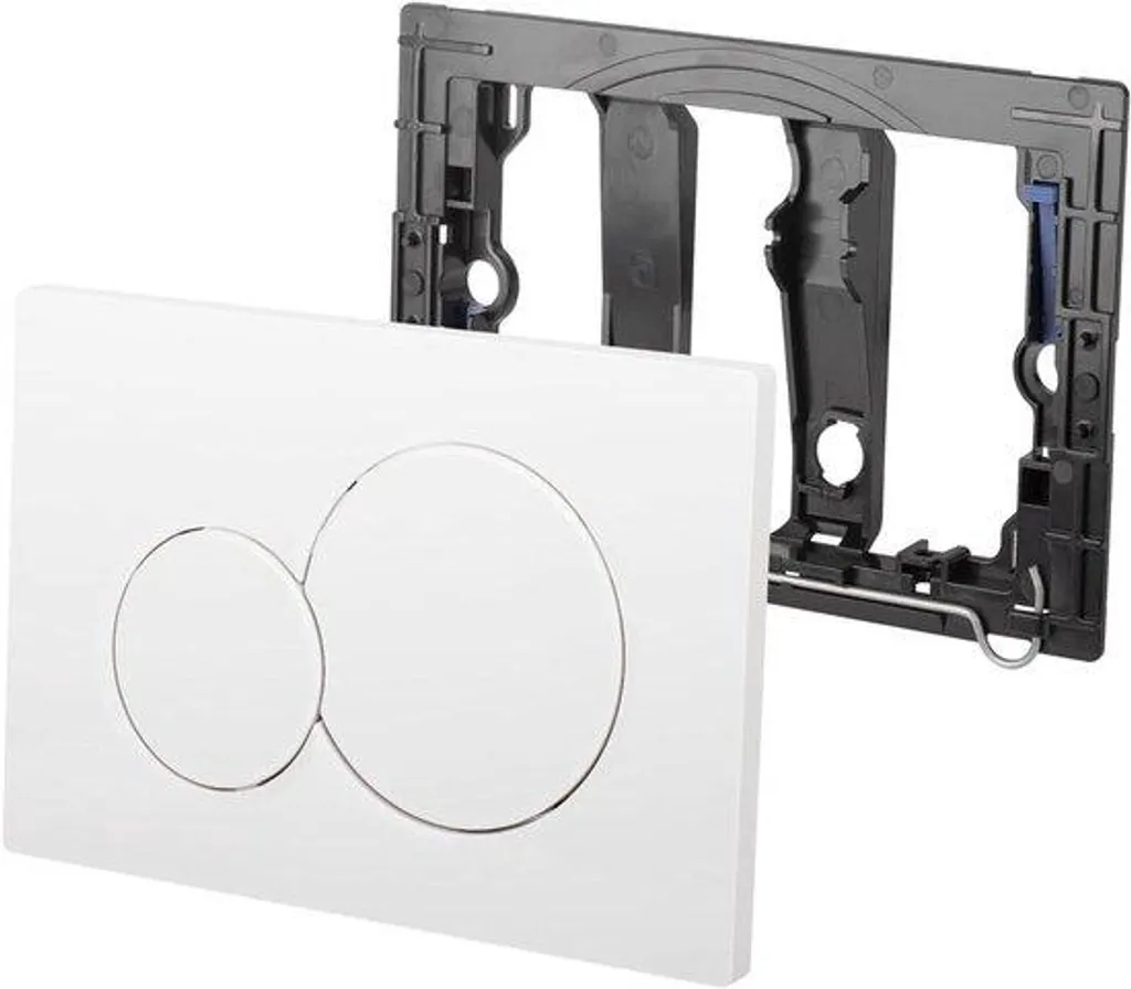 Boîtier de Chasse d'eau WC Blanc en Plastique x2 - Modèle 115770115