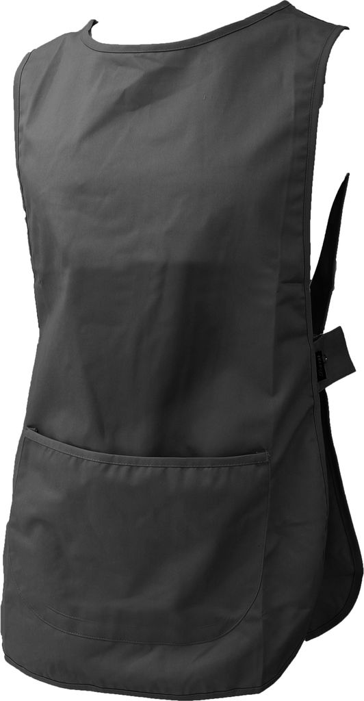Dennys Damen Arbeitskleidung Überzieh-Schürze / Kittel BC262 (L) (Schwarz)