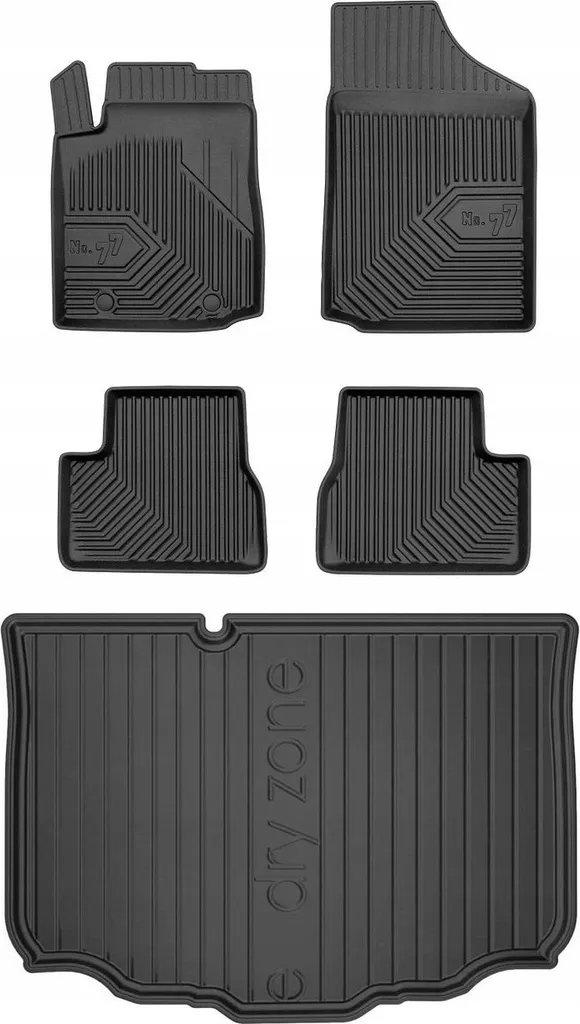 Tappetini Off-Road Style per Citroen C3 2002-2009 - Gomma Heavy Duty