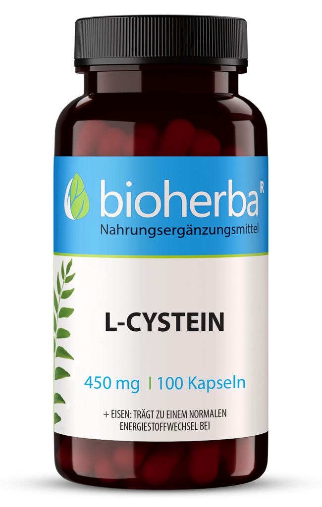 Bioherba L-Cystein 450 mg 100 Kapseln Produktbild 
