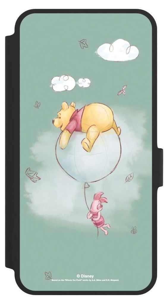 NIVOCASE Klapphülle für Samsung Galaxy A36 5G Handyhülle aus Kunst Leder NIVOflip schwarz Bär Disney Winnie Puuh