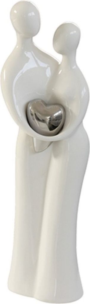 Skulptur Paar mit Herz aus Keramik 39 cm Kunst Art Figur Produktbild 
