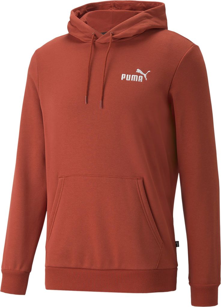 PUMA Ess+ Metallic Embroidery Logo Hoodie Fleece chili oil M