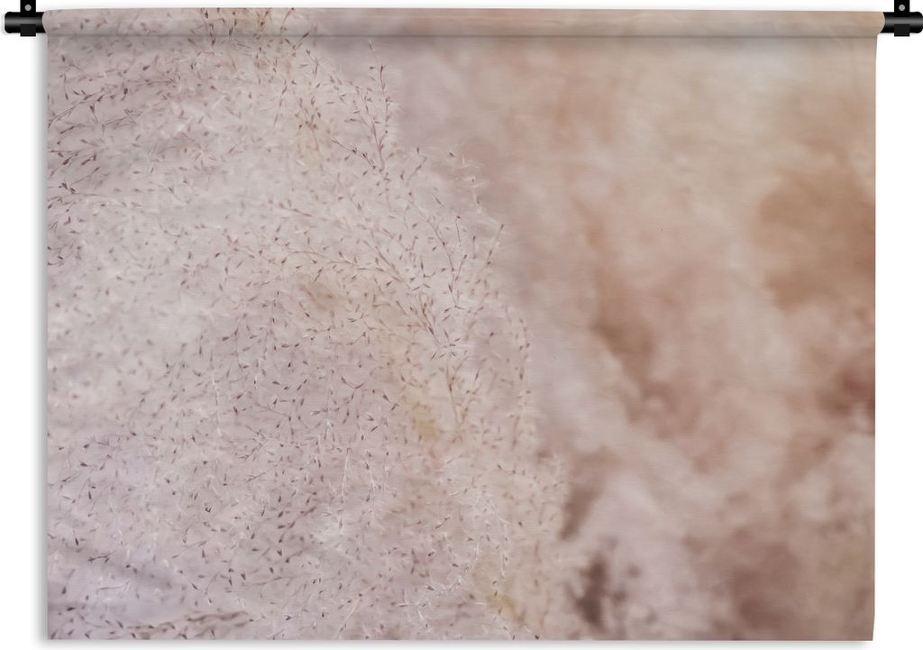 MuchoWow Wandteppich Wandbehang Pampasgras - Struktur - Pflanzen - Natur 150x112.50 cm Tapisserie Dekoration Wandtuch - Wanddecke - Wandteppiche