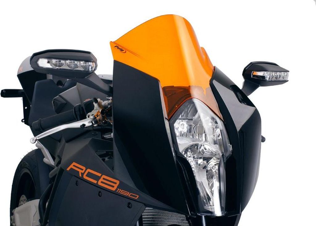 PUIG 4944T Z-Racing Scheibe passend fuer KTM 1190 RC8 Orange