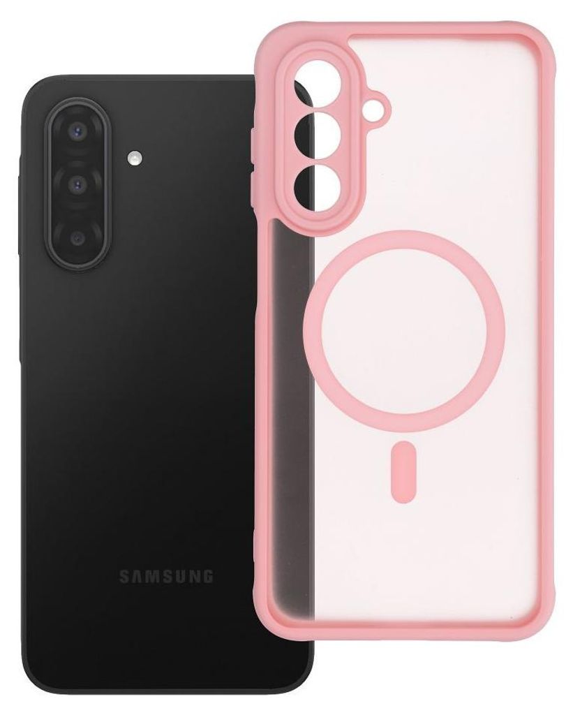 Case passend für Samsung A17 Full Matte Mag Cover kompatibel mit MagSafe light pink