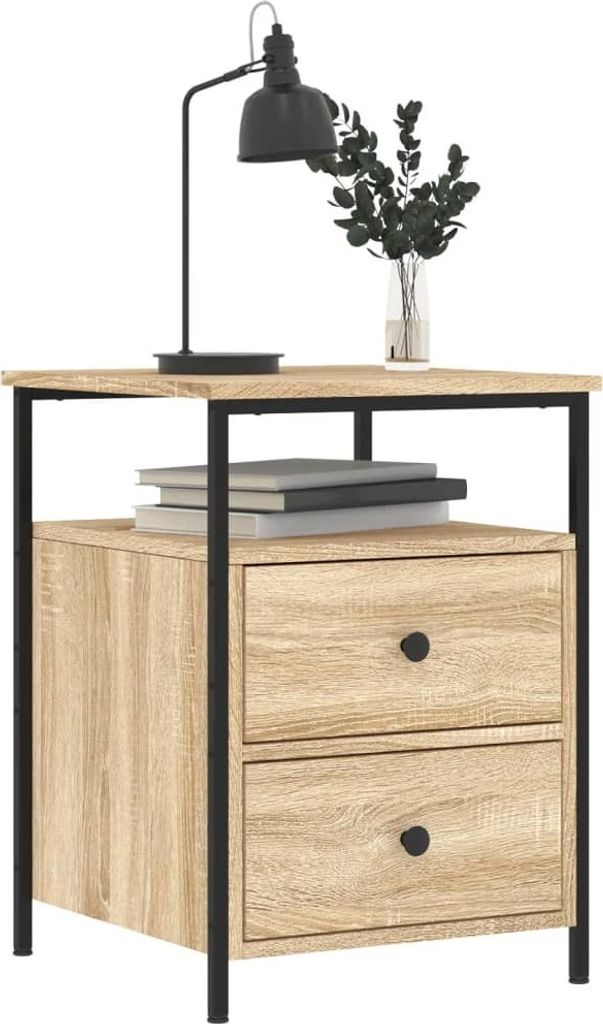 vidaXL Nachttisch Sonoma-Eiche 44x45x60 cm Holzwerkstoff Produktbild 7