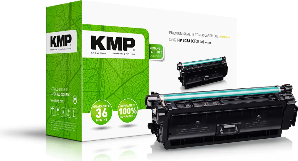 Toner CF360A HP 508A noir sans traces pour imprimante laser HP LaserJet