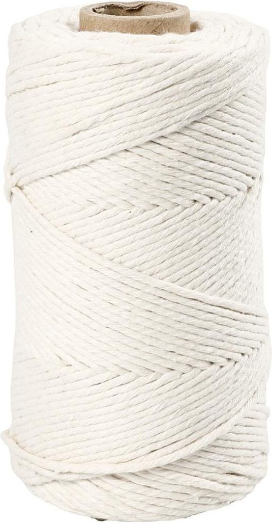 Cordon macramé, Ø 2 mm, L 198 m, 330 g blanc naturel Image du produit 