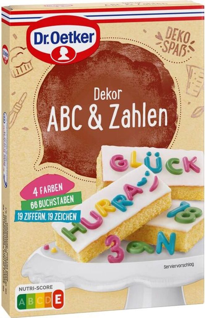 Dr.Oetker Dekor ABC & Zahlen 58g Produktbild 