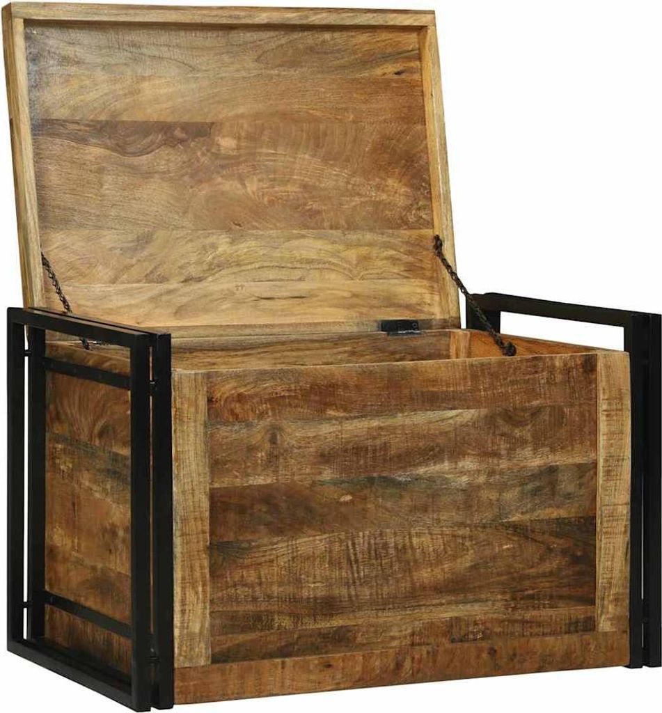 vidaXL Aufbewahrungsbox mit Speicher 80 x 50 x 50 cm Raues Produktbild 