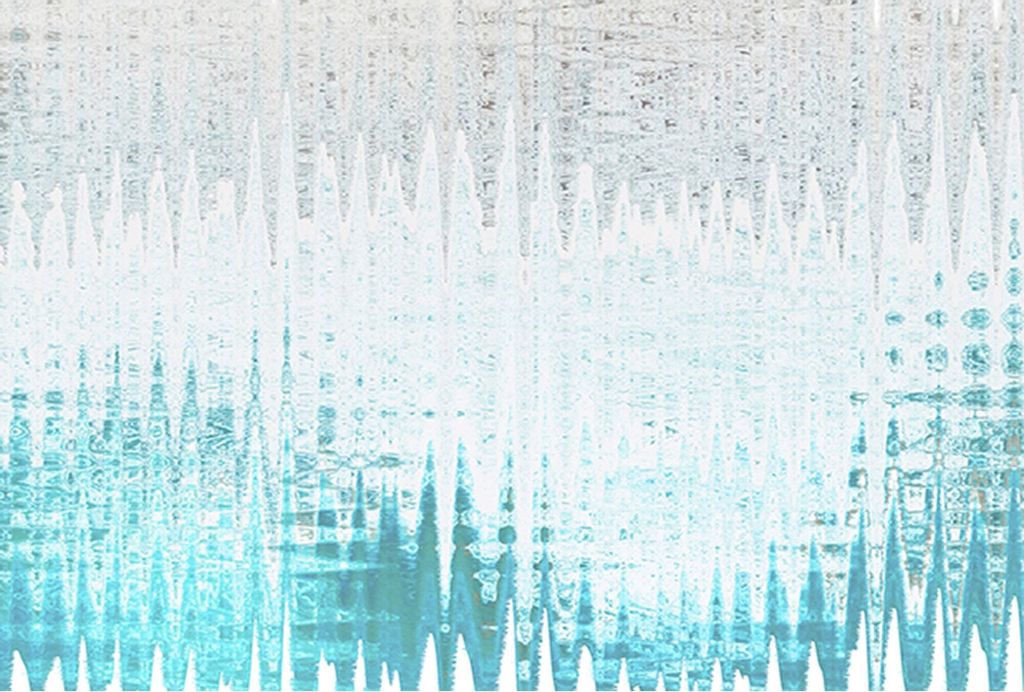 Tadessi Fototapete | Grafik | 4.00 m x 2.70 m | Blau | Weiß | Wandbild | Digitaldruck