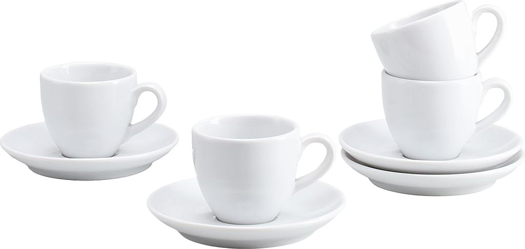 CreaTable, 24986, Bistrot Weiss, Espressotasse 8-tlg, Produktbild 