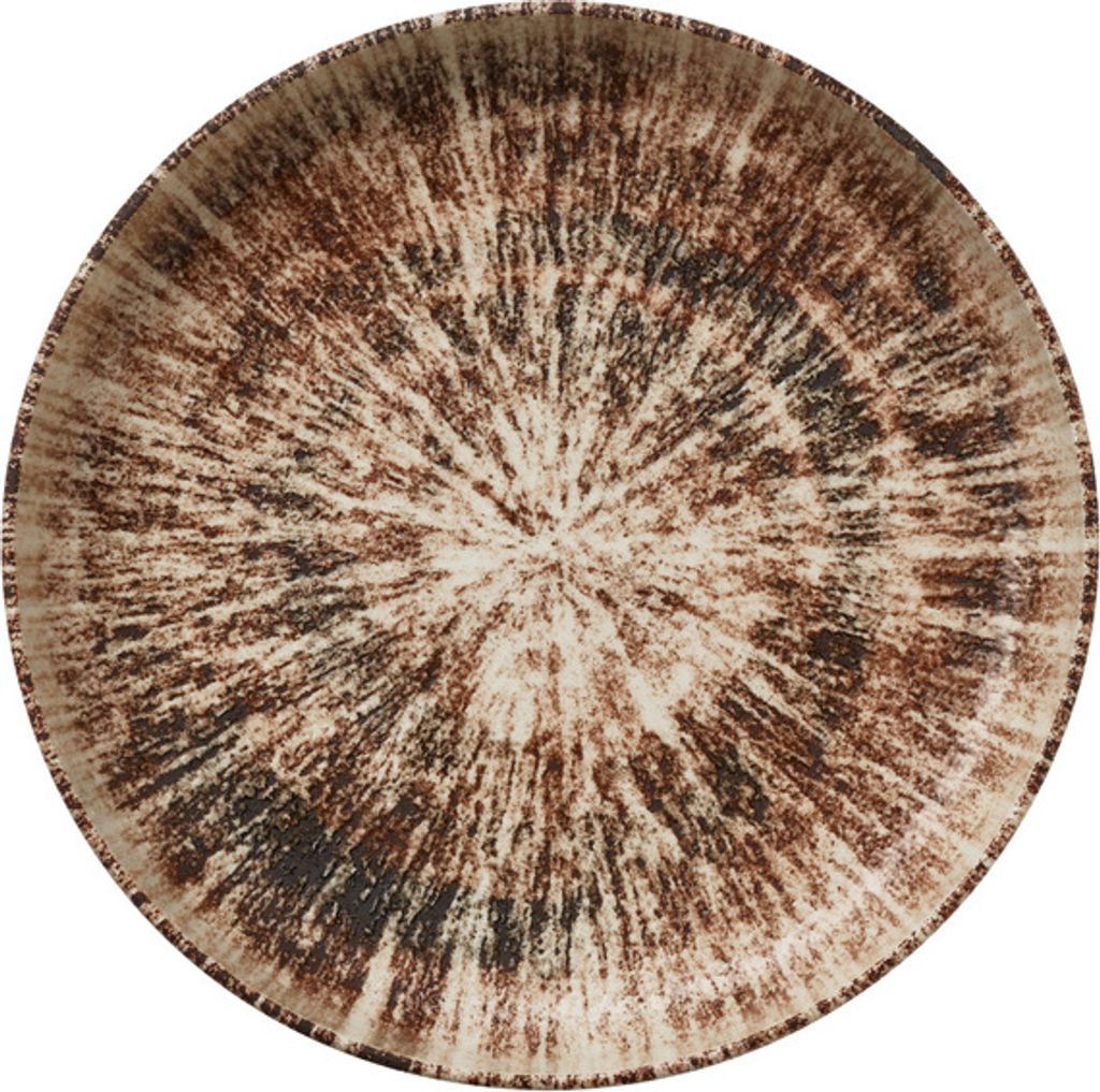 6x Schale Ø 22 cm, 800 ml RiNART Toledo Arid / braun Holzoptik