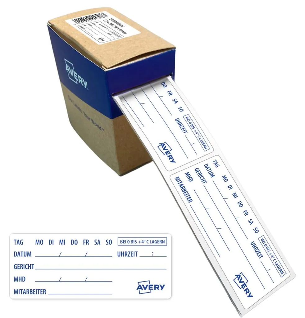 AVERY Zweckform 98x40mm Étiquettes Échantillons Blanches ETITEMOIN.DE