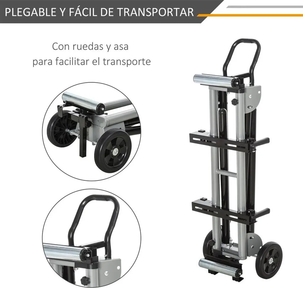 Support de scie pliable 300 lb avec mécanisme de fermeture rapide PRO