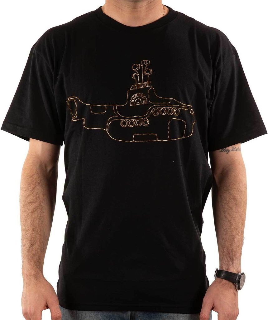 The Beatles - "Yellow Submarine" T-Shirt für Herren/Damen Uni RO4447 (M) (Schwarz)