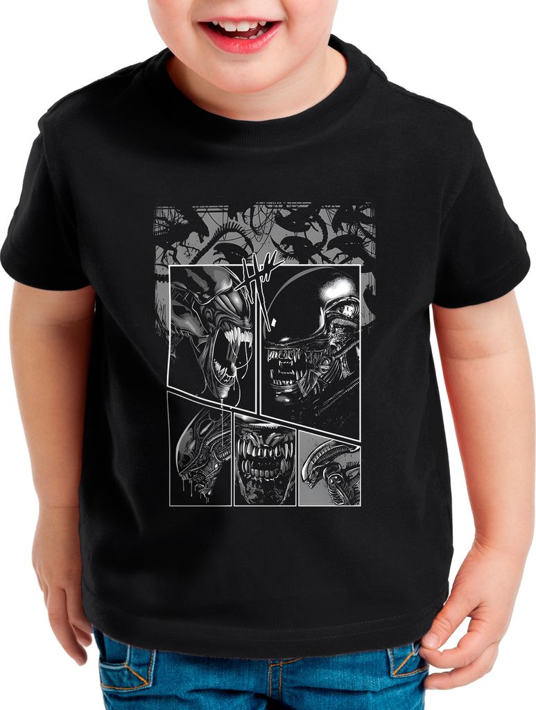 style3 Alien Nippon Kinder T-Shirt xenomorph ripley movie