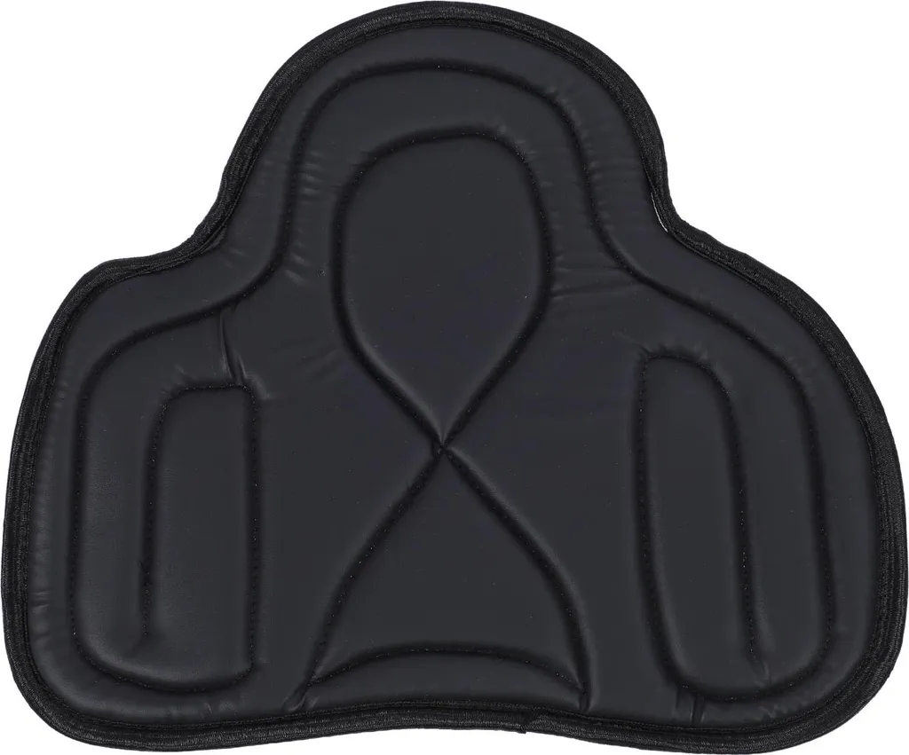 Tapis équitation western pour longues randonnées cuir noir absorbant