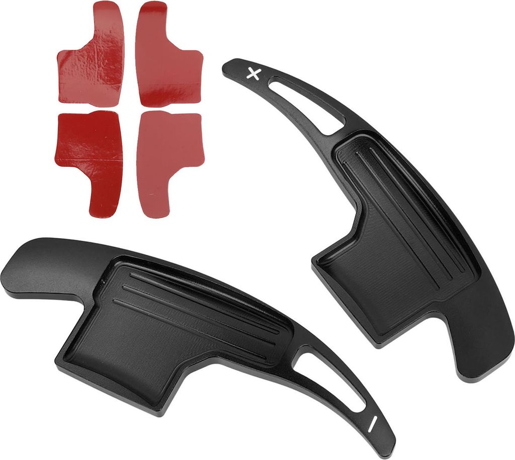 1 Paar Aluminiumlegierung Paddle Shifter Extension Ersatz für Ford Mustang V6 EcoBoost GT Shelby 2015-2022 Schwarz