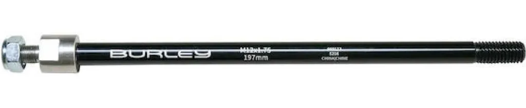 Axe Burley M12 haute résistance 197mm filetage 1.75 pour vélo