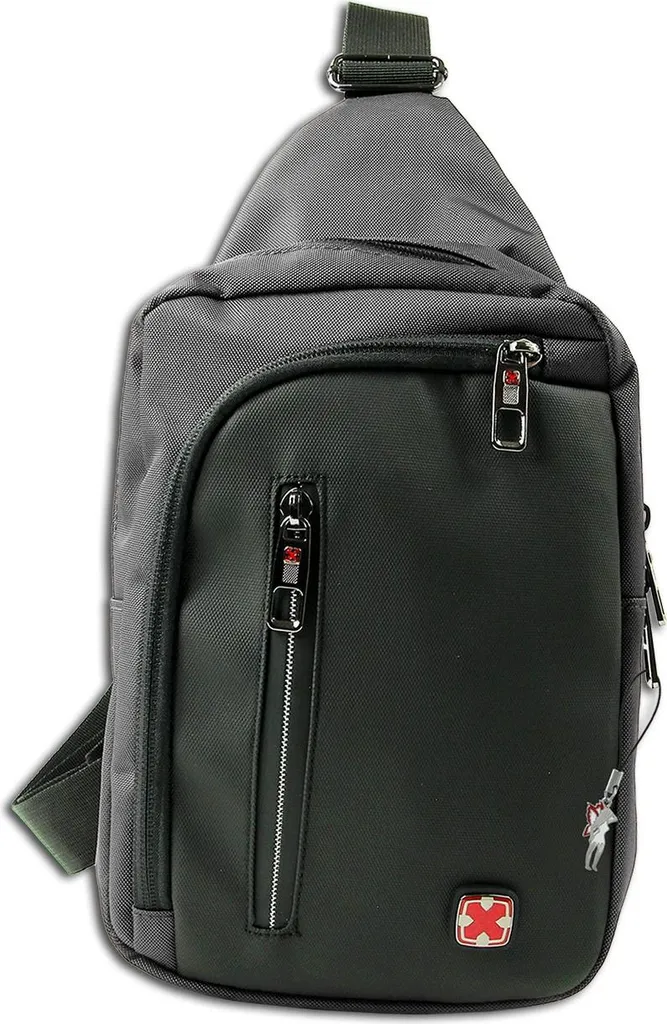 Borsa Monospalla Uomo Viaggio N Meet ORD4227K Grigio Nero Ufficio