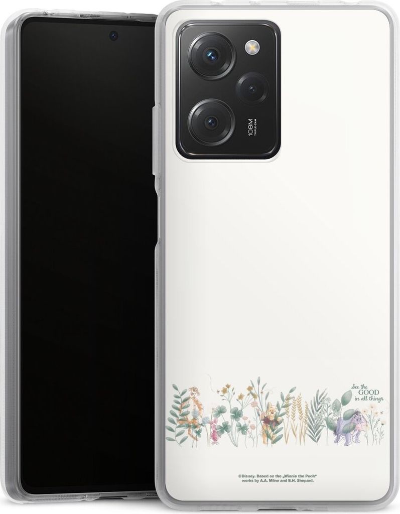 DeinDesign Handyhülle für Xiaomi Poco X5 Pro Silikon Hülle Case Smartphone Schutzhülle Disney Winnie Puuh Eukalyptus