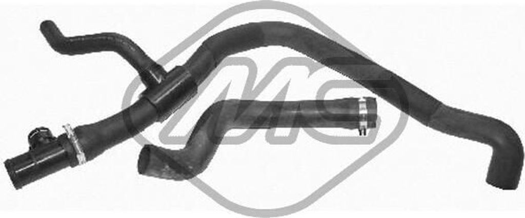 Metalcaucho Kühlerschlauch Wasserschlauch für VW Transporter IV Bus (70B, 70C, 7DB, 7DK, 70J, 70K, 7DC, 7DJ) 09023
