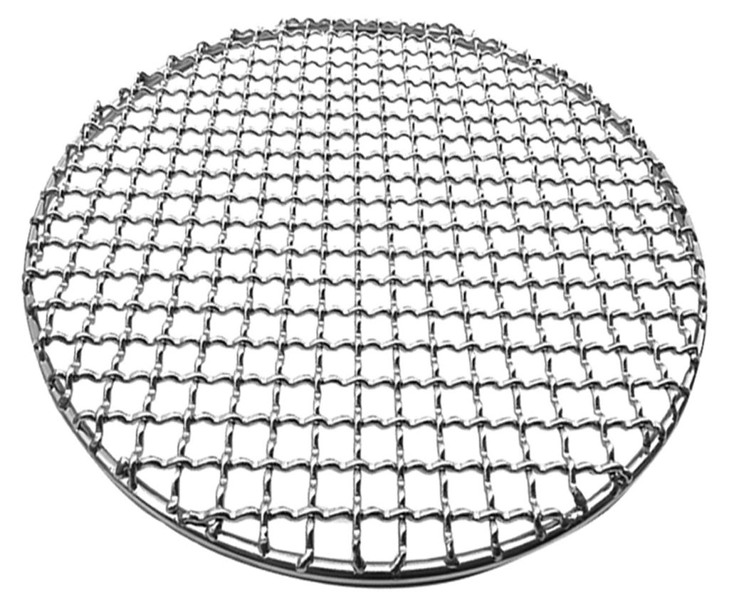 Rostfreies Grillnetz aus Edelstahl, stapelbar, rund, 20 cm Durchmesser, ideal zum Räuchern im Freien