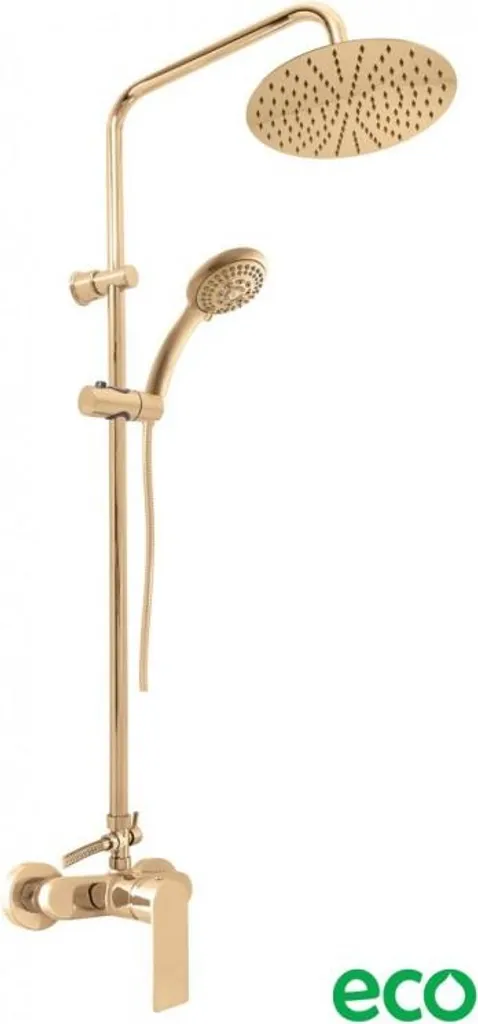 Colonne de douche NIL laiton doré 116 cm anti-corrosion luxe durable