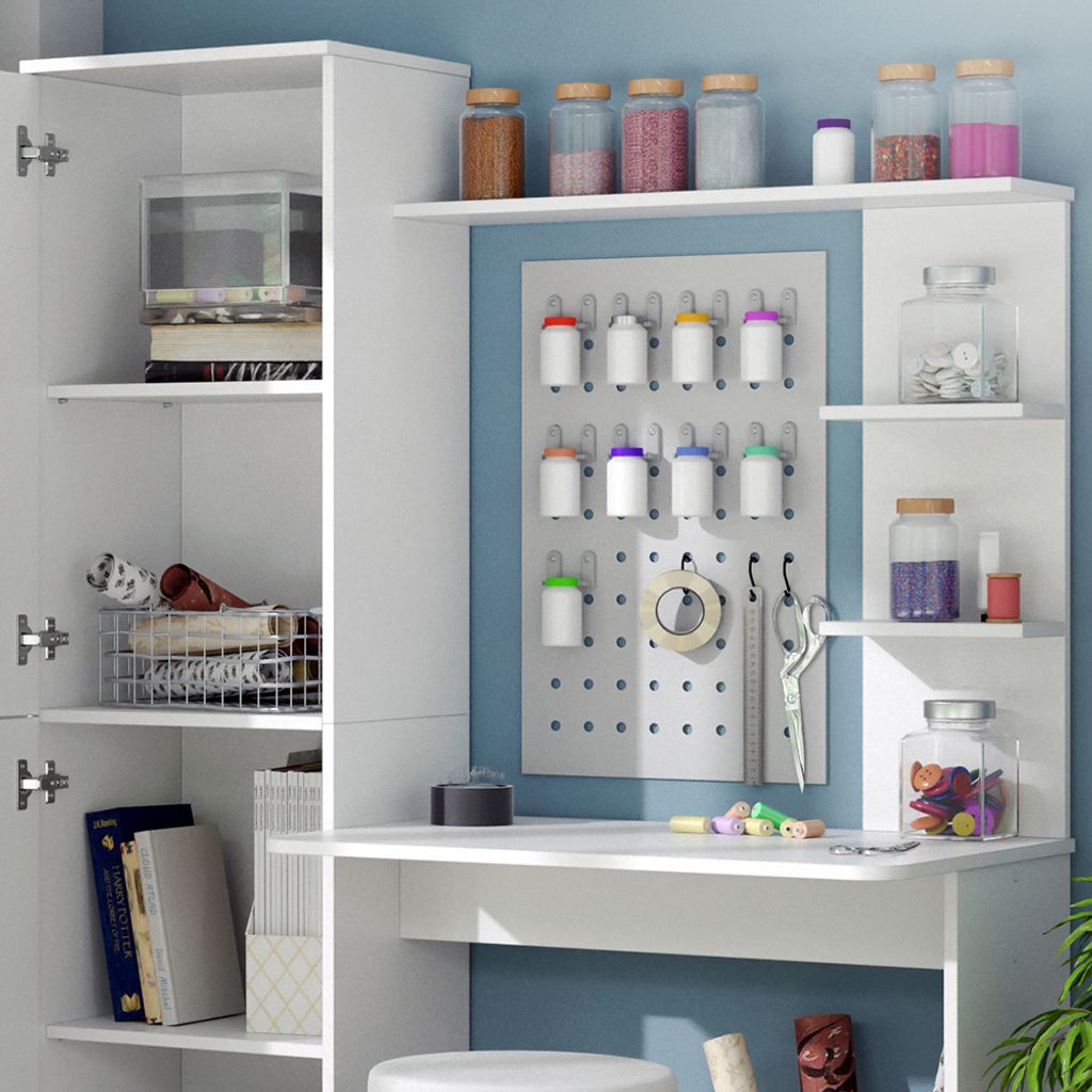 Vicco Biurko Tessa, 123 x 52 cm, Biały Zdjęcie produktu 5