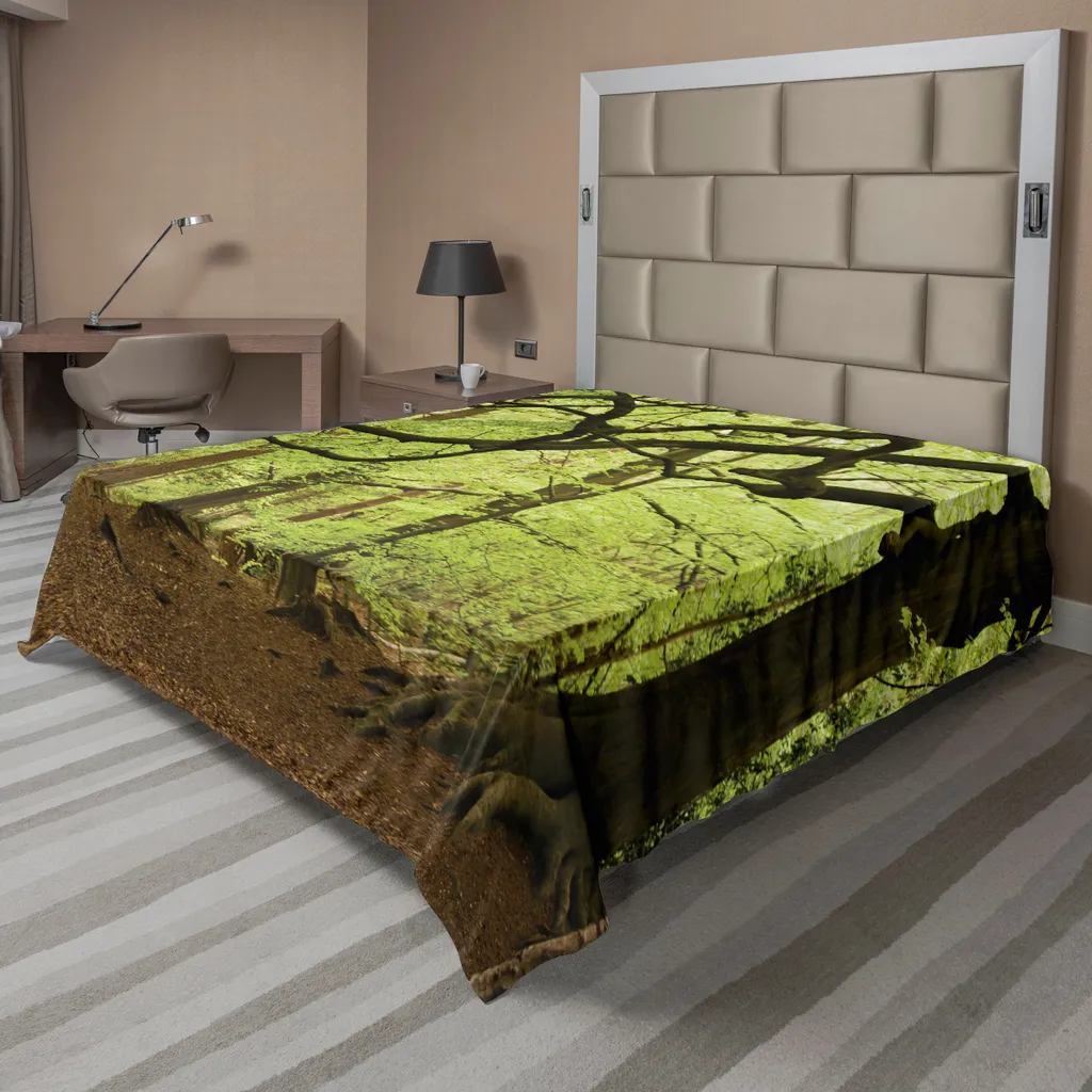 Drap de lit anti-plis et doux pour literie décorative Forêt 260x228 cm