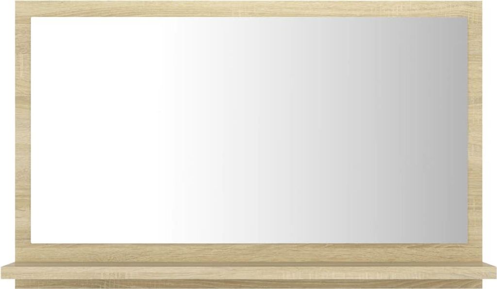 vidaXL Koupelnové zrcadlo Sonoma dub 60x10,5x37 cm výrobek Obrázek produktu 