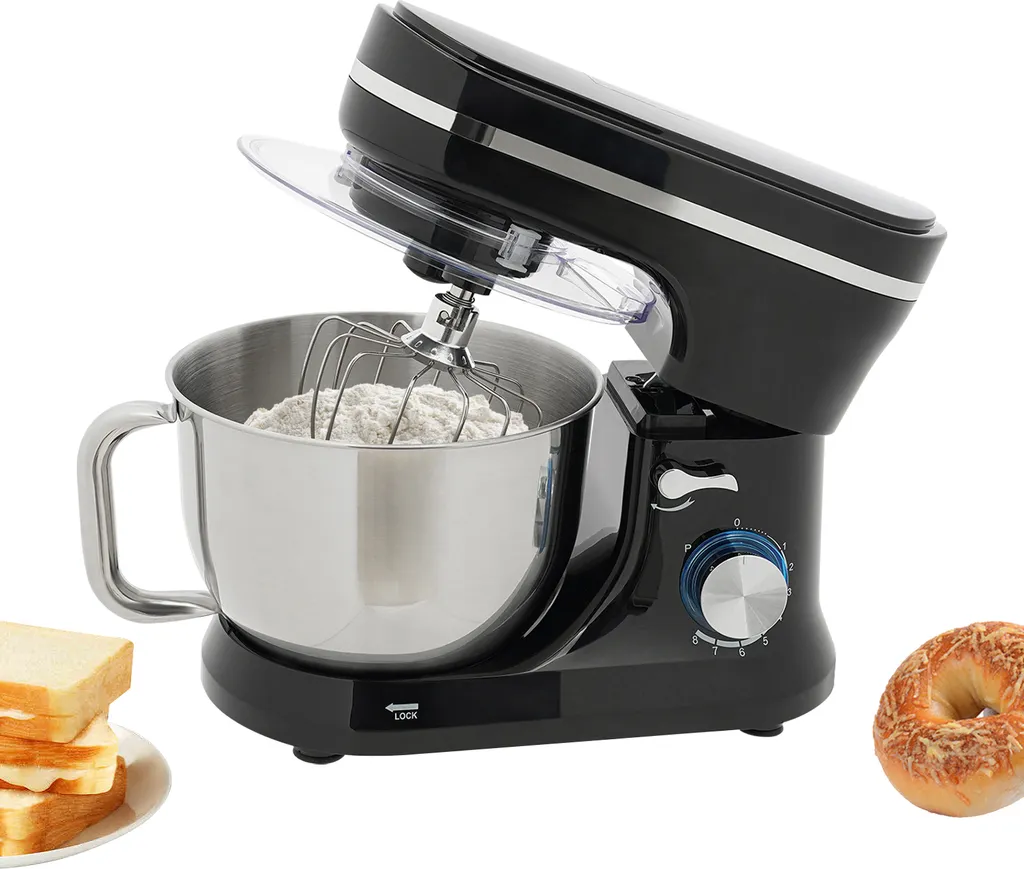 Robot Cuisine 4.5L Mixeur Électrique Idéal Pâtes et Pâtisseries