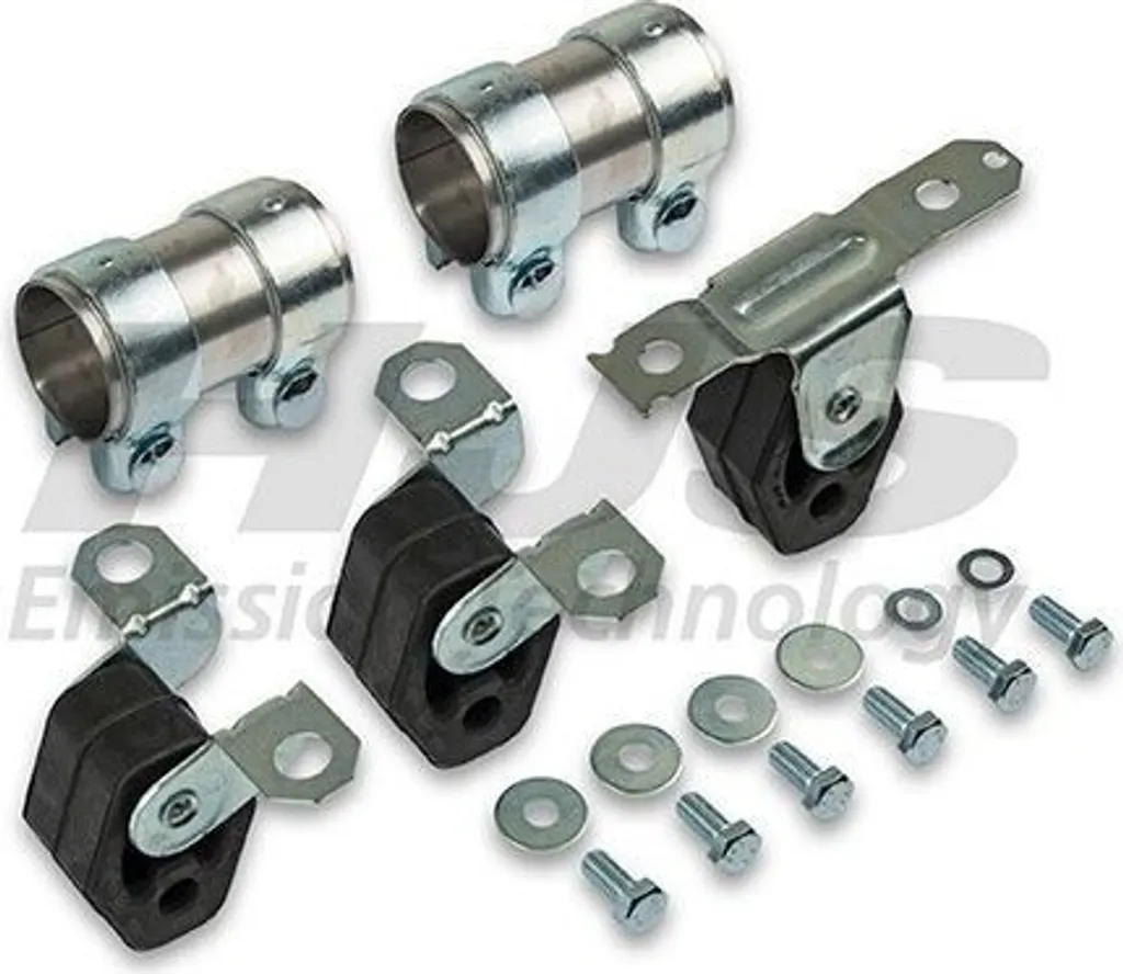 Kit montage pot d'échappement pour réparer VW Polo et Seat Ibiza III