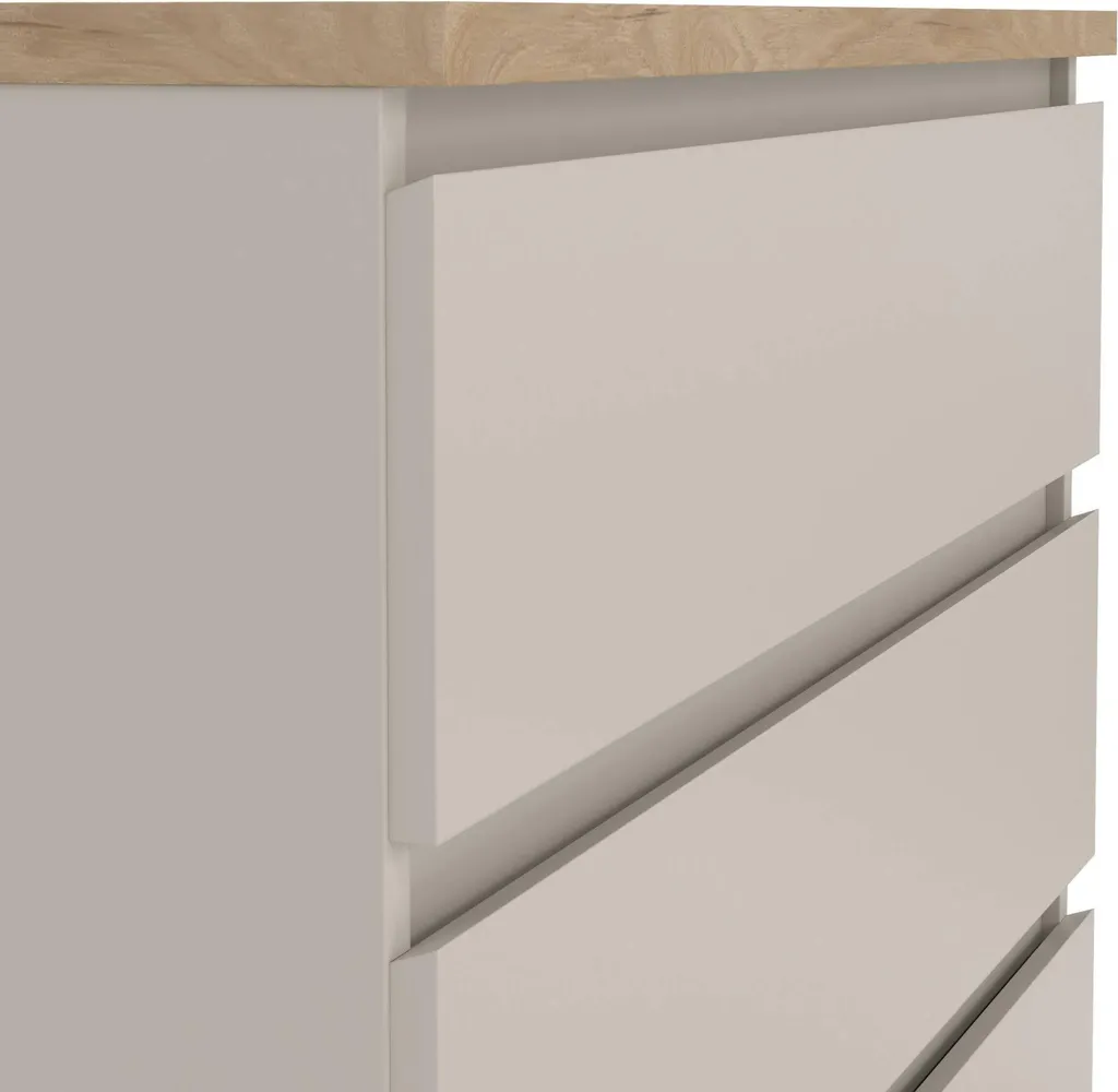 Commode de chambre Ansel beige, idéal pour optimiser les petits espaces - 5