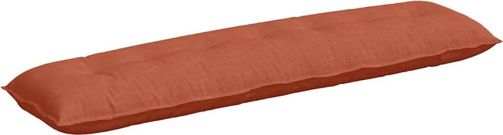 Rückenkissen Rot-Orange 200 x 50 cm Cordstoff