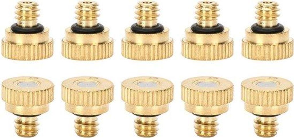 Uitneembare verstuivers voor outdoor vernevelingssystemen, 10 stuks, lage druk, 0,2 mm mondstukken
