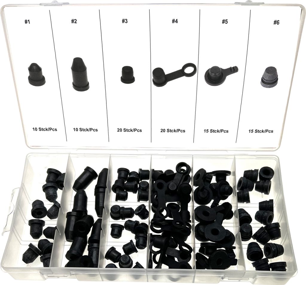 Gummi Schutzkappen Satz für Entlüfterschraube Entlüftungsventil am Bremssattel