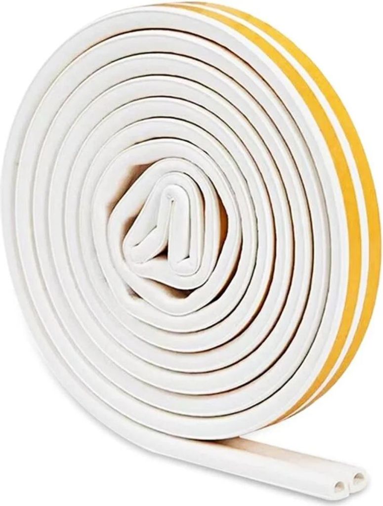 Klebedichtung für Türeingangsfenster, Gummidichtungsstreifen 9 mm (B) x 6 mm (H) 9 mm (B) x 6 mm (H), 5 m