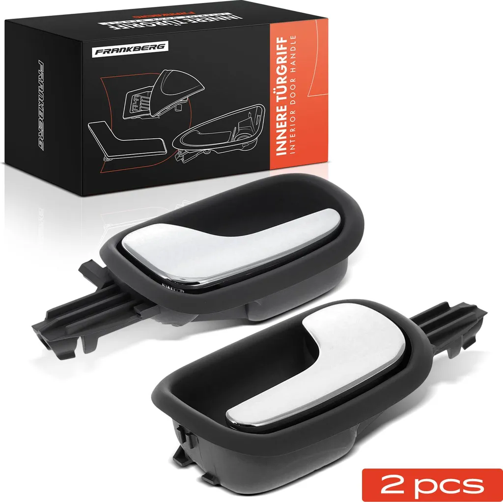 Paire de Poignées Intérieures Audi A4 8D2 Noir ABS Haute Résistance