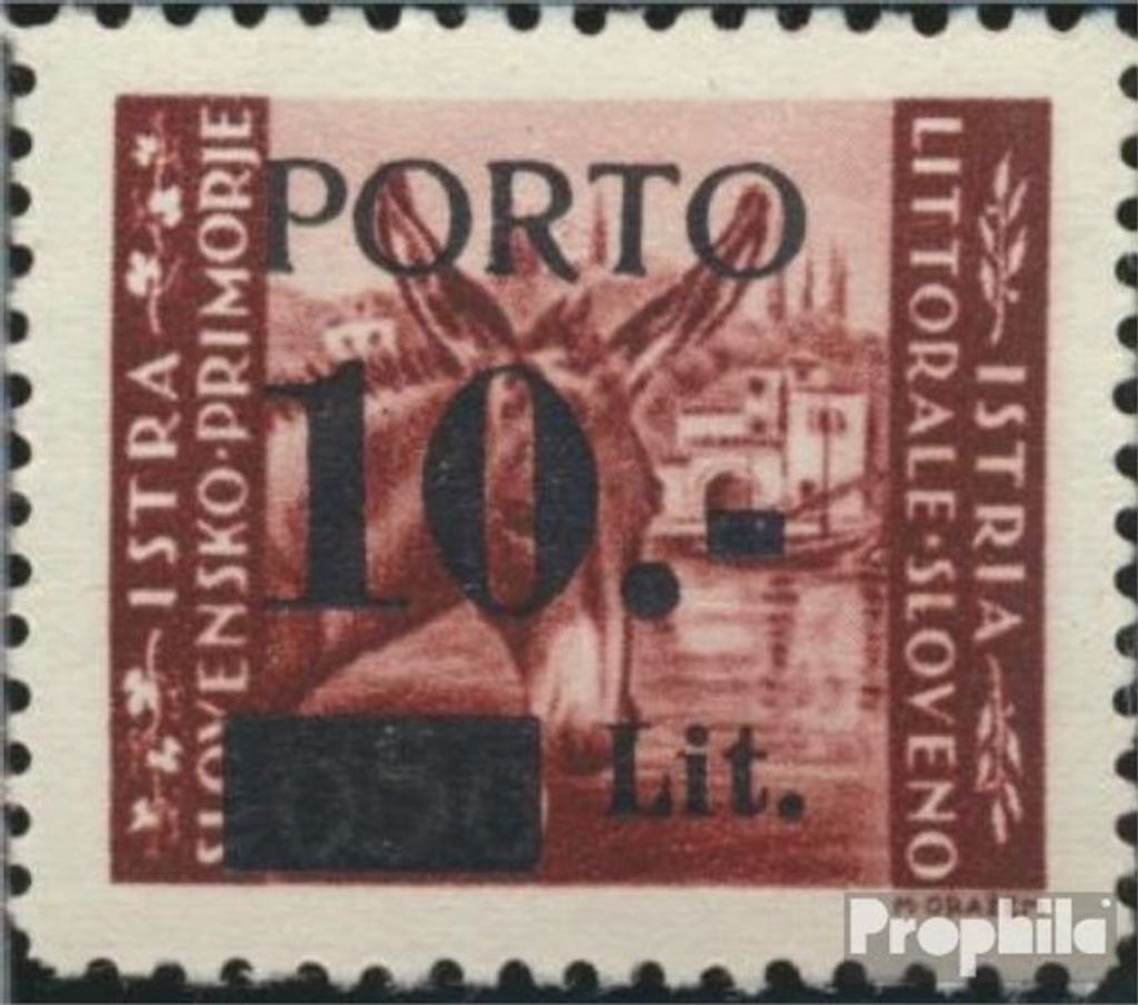 Briefmarken Jugoslawien - Istrien / Küste 1945 Mi P6 Produktbild 