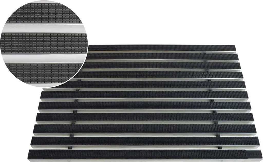 Tapis de sol ACO Vario 22mm Caoutchouc ultra-résistant Noir 75x50 cm