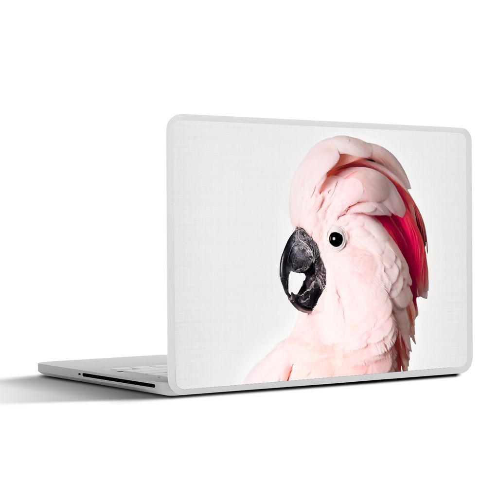 MuchoWow Laptop Aufkleber Sticker Cover Kakadu - Rosa - Tiere - Natur 36.5x27.5 cm - Laptop-Sticker