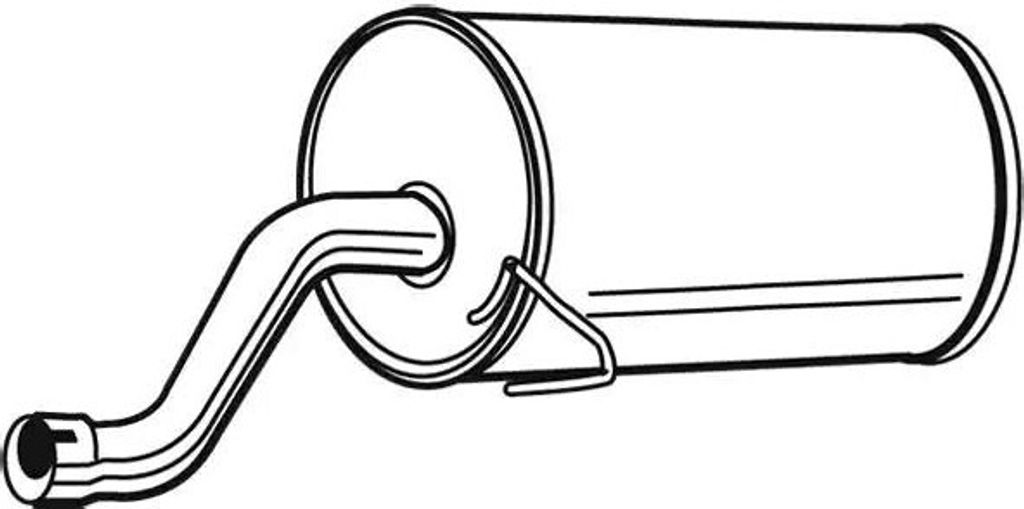 VEGAZ DIS-66 Endschalldämpfer für DAIHATSU SIRION (M1) Auspuff